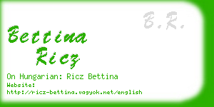 bettina ricz business card